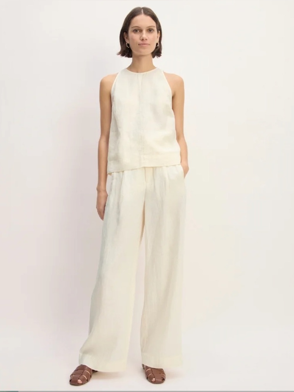 Everlane The Linen Way High Drape Pant